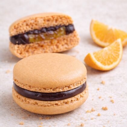Macaron - Chocolate Naranja